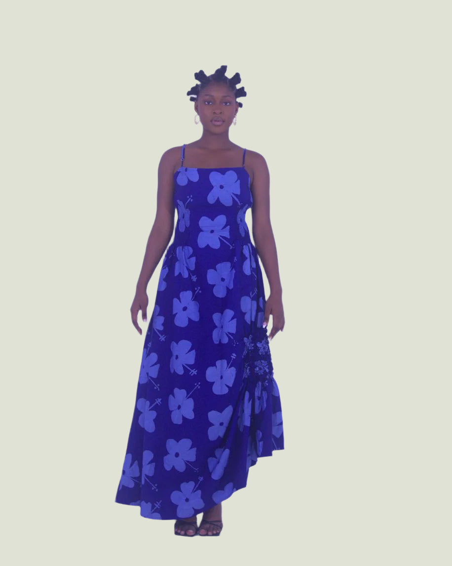 FADE DRESS Tranquil Blue and Cobalt Surf / 8